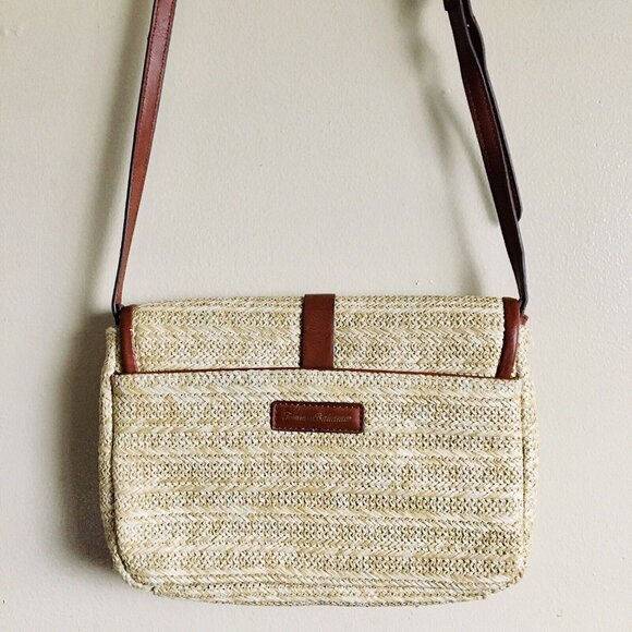 TOMMY BAHAMA Santa Barbara Beaded Straw Crossbody Clutch - Picture 3 of 11